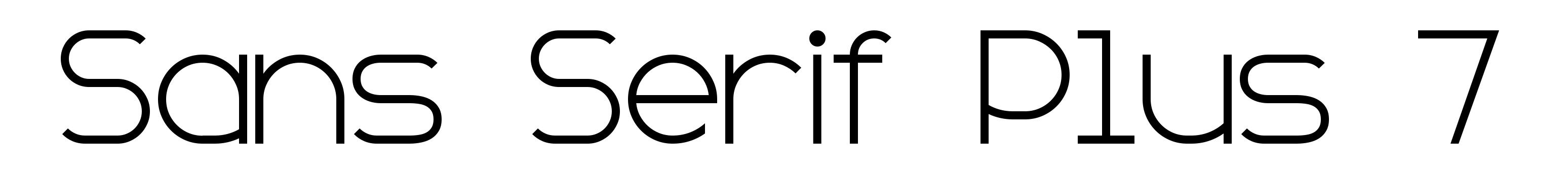Sans Serif Plus 7